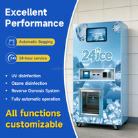 Máquina Expendedora de Hielo Automática Comercial YISO con Sellado de Bolsas, Capacidad de 450 kg/día, Control por IA con SDK y Pago Personalizable