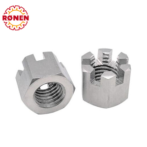 Inch Hex rãnh hạt M8 din935 inch kim loại & luyện kim máy móc rãnh hạt mạ kẽm Hex rãnh hạt - Product Image 5