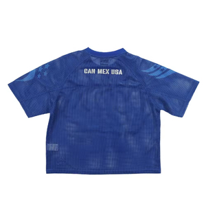 Maillot de football unisexe en mesh, coupe ample et courte, personnalisable, col rond, respirant, léger, séchage rapide - Product Image 2