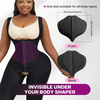 Plaque de compression abdominale respirante en mousse lipolytique de qualité médicale, taille unique, post-aspiration, pour amincissement du ventre, vente en gros