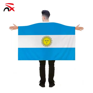 ธงชาติอาร์เจนตินาคุณภาพดีสำหรับโปรโมชั่น ขนาด 90*150 ซม. ผลิตจากโพลีเอสเตอร์ เหมาะสำหรับงานกีฬา - Product Image 1