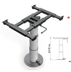 Pata de mesa de aleación de aluminio de liberación rápida ajustable para campistas, autocaravanas, caravanas y accesorios, mesa giratoria, pieza de fábrica - Product Image 3