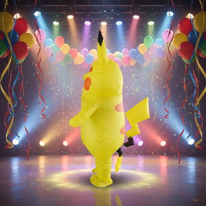 <span class=keywords><strong>Disfraz</strong></span> Inflable de <span class=keywords><strong>Pikachu</strong></span> para Adultos, Apto para Personas de 1.5-2m de Altura. Perfecto para Navidad, cosplay, fiestas, espectáculos escénicos y bailes de máscaras - Product Image 3