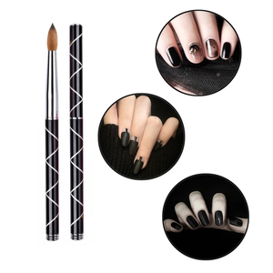 Custom Logo 100% Kolinsky Sable Acrylic <b>Nail</b> Brush Metal Handle for Acrylic Powder <b>Nail</b> <b>Extension</b> - Product Image 5