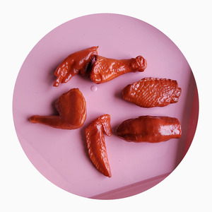 Figurine miniature en résine PVC de poulet frit, ailes et cuisses de poulet grillées, pour maison de poupée DIY - Product Image 4