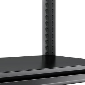 Estante metálico ajustable de 5 niveles, de acero al carbono negro, para almacenamiento en cocina, garaje, sala de estar y dormitorio. - Product Image 6