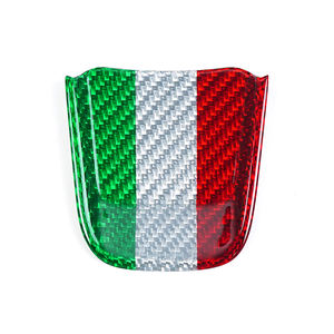 Kit d'accessoires d'intérieur d'autocollant décoratif de menton de volant de fibre de carbone pour <span class=keywords><strong>Fiat</strong></span> <span class=keywords><strong>500</strong></span>/ABARTH 2020-2023 - Product Image 1