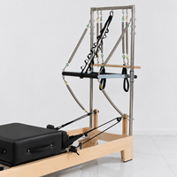 Reformer Pilates Commercial de Haute Qualité avec Demi-Tourneuse en Bois d'Érable – Équipement de Pilates Écologique et Durable