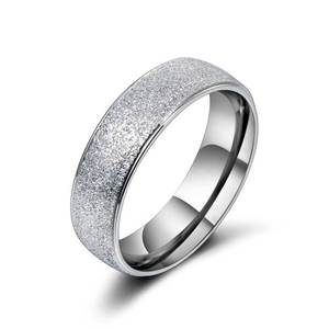 <b>Titanium</b> Steel Ring Unisex Engagement Band SA616 Metal Jewelry Fashion Accessory - Product Image 1