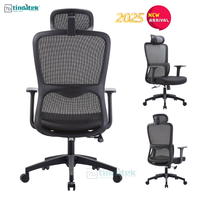Chaise pivotante de bureau Foshan avec émerillon en tissu ergonomique en maille à pattes croisées pour directeur d'invité inclinable pour l'école à domicile