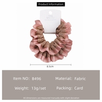 2 Piezas de Coleteros de Tela Tipo Tarjeta con Bordes Anchos, Scrunchies de Malla Brillante, Bandas Elásticas para el Cabello para Mujeres, Coletas Altas