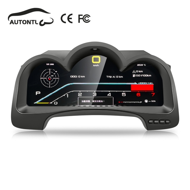 Navihua for Screen LCD Dashboard Speedometer Digital Cluster for Toyota Hilux 2005 2015 LCD Instrument Panel
