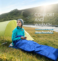Custom Outdoor Envelop-Style Polyester Slaapzak Winter Kamperen Wandelen Vochtbestendig Extra-Dikke Isolatie 210cm