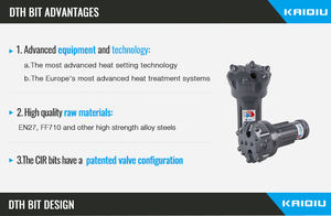 Kaiqiqiu 110 פטיש 130 מ "מ קוטר מים היטב מקדחה חתיכות סין - Product Image 4