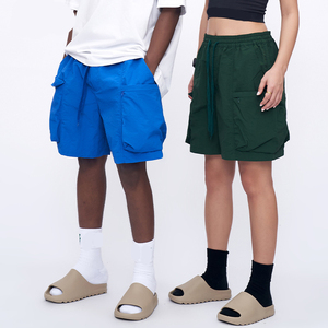 กางเกงคาร์โก้ขาสั้นสำหรับผู้ชาย6กระเป๋าครึ่งขากางเกงขาสั้นผ้าไนลอนระบายอากาศได้ดีแห้งเร็ว - Product Image 6