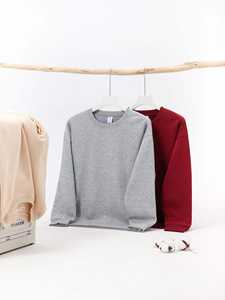 H5487 Automne Hiver Nouveautés Vente en Gros Personnalisé 400 Grammes Silver Fox Fleece Sweatshirts Ras Du Cou Sweatshirts - Product Image 2