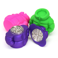 Nouveauté Cadeau : Broyeur à herbes et épices à capuche, 68 mm, 4 couches, en forme de doudoune, accessoires pour fumeurs