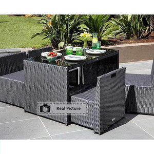DAIYA Outdoor Patio Furniture with Glass <strong>Table</strong> - Product Image 5