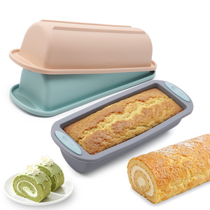 Molde de silicona de grado alimenticio <span class=keywords><strong>para</strong></span> <span class=keywords><strong>pan</strong></span> con asas antideslizantes, rectangular, <span class=keywords><strong>para</strong></span> hornear <span class=keywords><strong>pan</strong></span> tostado, pastel de plátano, pastel de carne y <span class=keywords><strong>pan</strong></span> de <span class=keywords><strong>levadura</strong></span> - Product Image 1