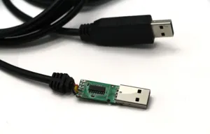 Alta calidad CH340C chip DIN 5PIN macho/hembra a Serial RS232 USB teclado convertidor adaptador recto a través del cable de conexión
