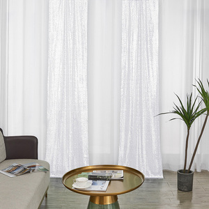 Toile de fond élégante en voile pour décoration de fête de mariage ou d'anniversaire en extérieur, style européen, pour photographie - Product Image 2
