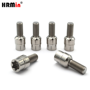 HRMin usine haute qualité rondelle flottante <span class=keywords><strong>antivol</strong></span> tête Torx Gr.5 titane boulon de roue cosse M14 * 1.5*35mm pour <span class=keywords><strong>Porsche</strong></span> - Product Image 3