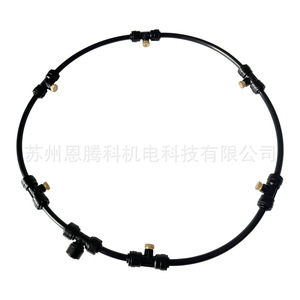 Anillo de pulverización de 10 m con 6 cabezales y conector de latón para sistema de baja presión de enfriamiento y eliminación de polvo - Product Image 5