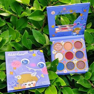 OEM Mini 9 Couleurs <span class=keywords><strong>Petit</strong></span> Monstre Fard à Paupières Apprêt Étanche Cosmétique Beauté Maquillaje Por Mayor Set Palette Vente en Gros pour Enfants - Product Image 6