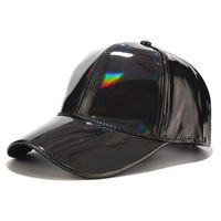 Casquette de baseball ajustable réfléchissante au laser, avec boucle holographique brillante or cuivre, broderie manuelle de lettres sportives urbaines pour festival