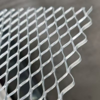 Lattes métalliques en acier galvanisé pour stuc, maille diamantée expansée, lattes plates, matériau de construction pour appartements, cloisons sèches, plâtre, maçonnerie, résistant à l'eau