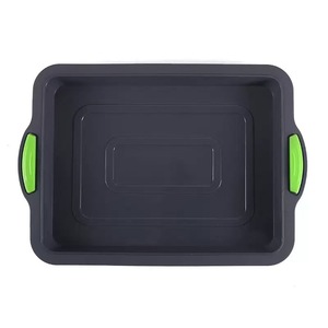 Teglia Quadrata Antiaderente in Silicone da 8 Pollici con Manici in <span class=keywords><strong>Acciaio</strong></span>, Stampo per Brownies e Torte - Product Image 5