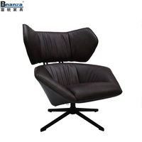 Fabriqué dans le guangdong, fauteuil pivotant en cuir italien vintage, couleur personnalisée, pour hôtel 5 étoiles