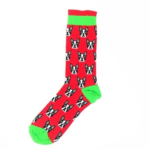 Vente en gros <span class=keywords><strong>Chaussettes</strong></span> décontractées unisexes en coton Funky Nouveauté Bouledogue français Arc-en-ciel à motifs pour hommes femmes Unisexe pour la saison d'automne - Product Image 6