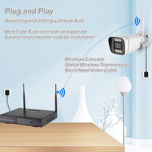 Kit NVR WiFi TSEye 2MP 3MP 5MP, Sistema de Vigilancia CCTV Inalámbrico de 4 Canales, Cámara de Seguridad Exterior Impermeable con Visión Nocturna a Todo Color - Product Image 6