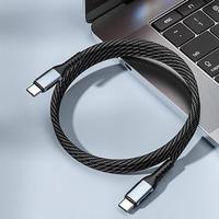 Kabel pengisian daya cepat, 2022 100W PD Usb c kabel Cepat USB 2.0 Tipe c ke Tipe C 20v 5a 100w
