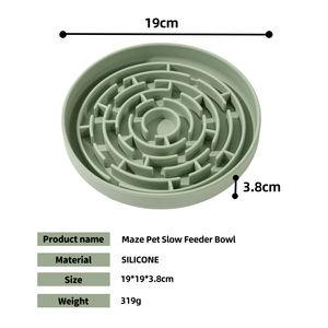 Comedero Lento de Silicona para Perros y Gatos con Base de Succión, Anti-Asfixia, Anti-Flatulencia, Antideslizante, Portátil, de Grado Alimenticio, Libre de BPA - Product Image 2