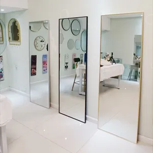 가정 장식적인 전장 긴 서 있는 거울 산화 방지제 큰 벽 거울 매우 명확한 긴 거울