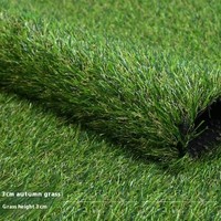 Gazon artificiel 40 mm 20 mm haute simulation double hauteur de pile, résistant à l'eau, aux UV, écologique, durable pour le sport et le jardin