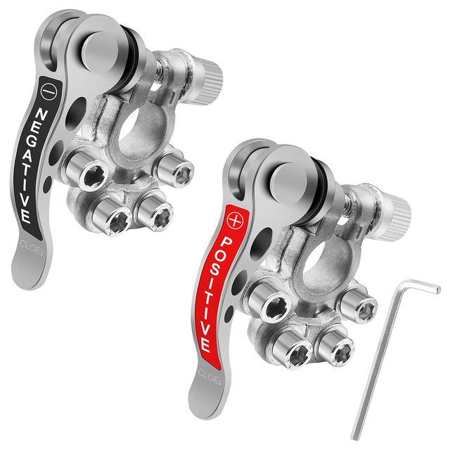 China Manufacturers 4 Way Quick Connect/Release Battery Terminal Clamp Car Brass Battery Terminals Connector