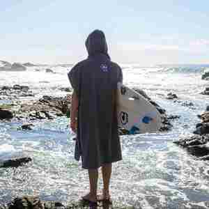 Wholesale Custom Embroidered Logo Luxurious Absorbent 100% Cotton <b>Hooded</b> <b>Towel</b> Surf Poncho for <b>Adults</b> - Product Image 2