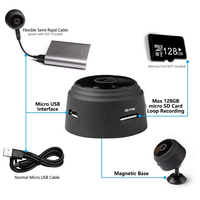 A9 Mini caméra de sécurité sans fil 1080p HD IP Vision nocturne et Micro enregistreur vocal Capteur d'imagerie CMOS Connectivité Wifi