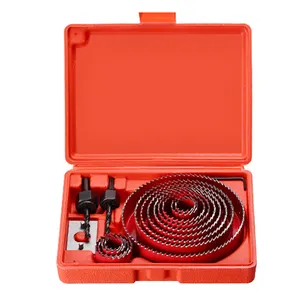 19-127ミリメートルHole Saw Carbon Steel Drill Bits Plaster Wood Hole Saw Cutter Set