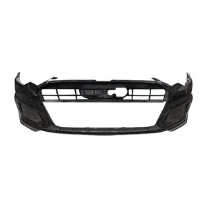 2019-2025 High Quality Bumper For Audi A6 Body Kit RS6 Style Front Bumper Grill ABS Plastic 2019 2020 2021 2022 2023 2024