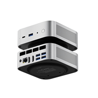 Mini PC AMD Ryzen 5 6600H, 16 Go de RAM LPDDR5 intégrée, SSD en option, ordinateur de bureau compact, Windows 11, WiFi 6, triple écran