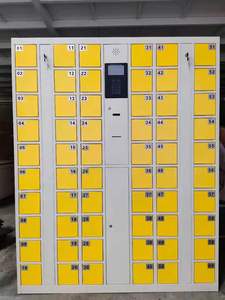 Casier électronique intelligent à 60 compartiments avec fermeture automatique des portes, station de recharge pour téléphones portables, à poser au sol, pour usage commercial - Product Image 3