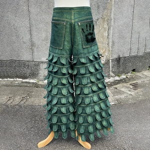 DiZNEW <span class=keywords><strong>Jeans</strong></span> Verts Tendance pour Hommes – Vente en Gros, Style Européen et Américain, Personnalisables avec LOGO, Marque de <span class=keywords><strong>Jeans</strong></span> Tendance - Product Image 2