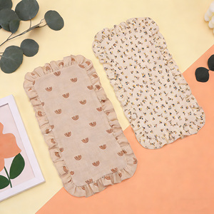 2개의 순면 친환경 세탁 가능한 아기 턱받이, 부드러운 침 흡수 턱받이 및 치아발육 턱받이 (0-24개월 유아, 신생아, 영유아용) - Product Image 1