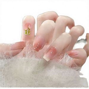 Full Cover Luxury Acrylic <b>Nail</b> Tips Clear Half Matte <b>Nails</b> <b>Extension</b> Box Wholesale 15 Sizes - Product Image 3