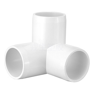 Raccords en T en PVC-U 3D blanc SCH40 de norme américaine, assemblage de tubes en plastique ANSI pour l'alimentation en eau et le drainage - Product Image 1