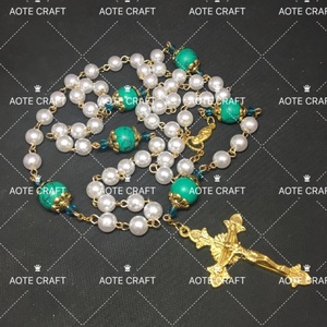 Cuentas <span class=keywords><strong>de</strong></span> Perlas <span class=keywords><strong>de</strong></span> Plástico Blancas <span class=keywords><strong>de</strong></span> 8mm al por Mayor con Turquesa Verde, Joyería <span class=keywords><strong>para</strong></span> <span class=keywords><strong>Mujer</strong></span>, <span class=keywords><strong>Rosario</strong></span> Católico Económico <span class=keywords><strong>de</strong></span> <span class=keywords><strong>Oro</strong></span> <span class=keywords><strong>de</strong></span> <span class=keywords><strong>14k</strong></span> - Product Image 1